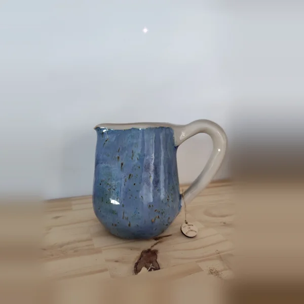 L'heure Bleue, pièce unique en grès faite main
