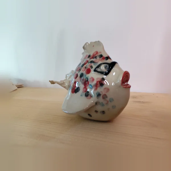 Néréide, pièce unique en grès faite main